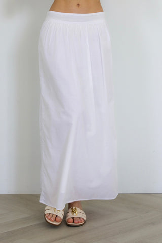 Kayli Maxi Skirt | White